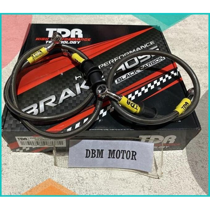 Selang Rem TDR Black Carbon Aerox 155 ABS- Aerox Connected ABS 07D35Z4