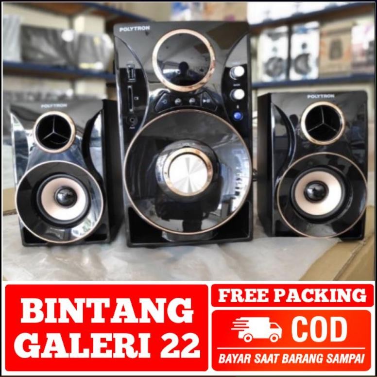 ngel polytron pma bazoke super bass multimedia/speaker bluetooth pma 9310 audio portable