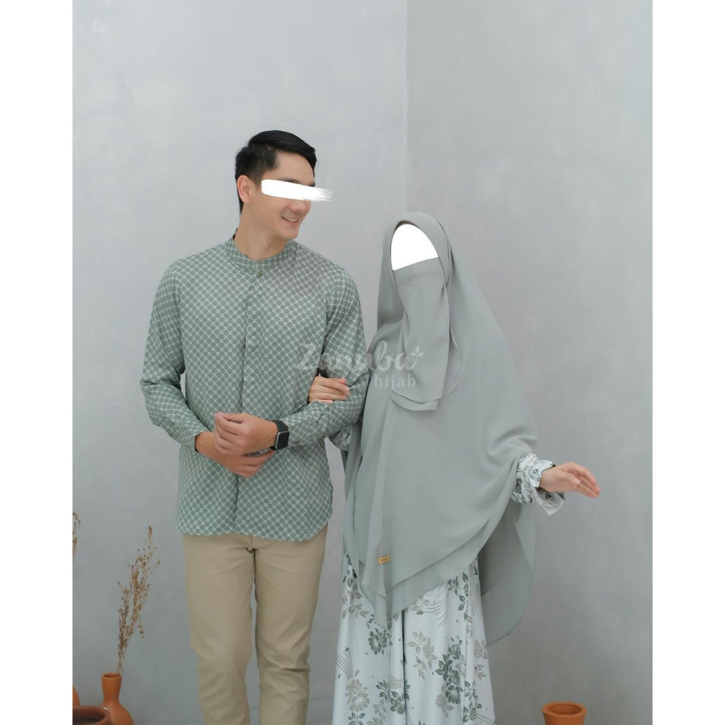 KOKO Zanel Ansara Kemko Elzanji Zanuba KiosHawa Dress Gamis Sarimbit Couple Terbaru Edisi Idul Adha