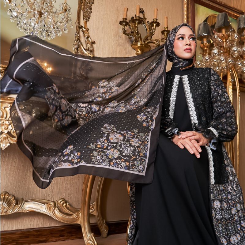 MANDJHA Thalita Scarf - Raya Collection by Hijab Ivan Gunawan Ori