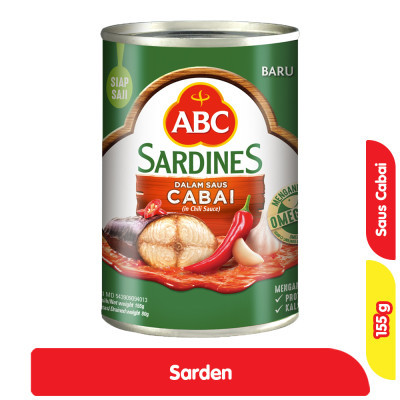 

ABC Sarden Saus Cabai 155 g