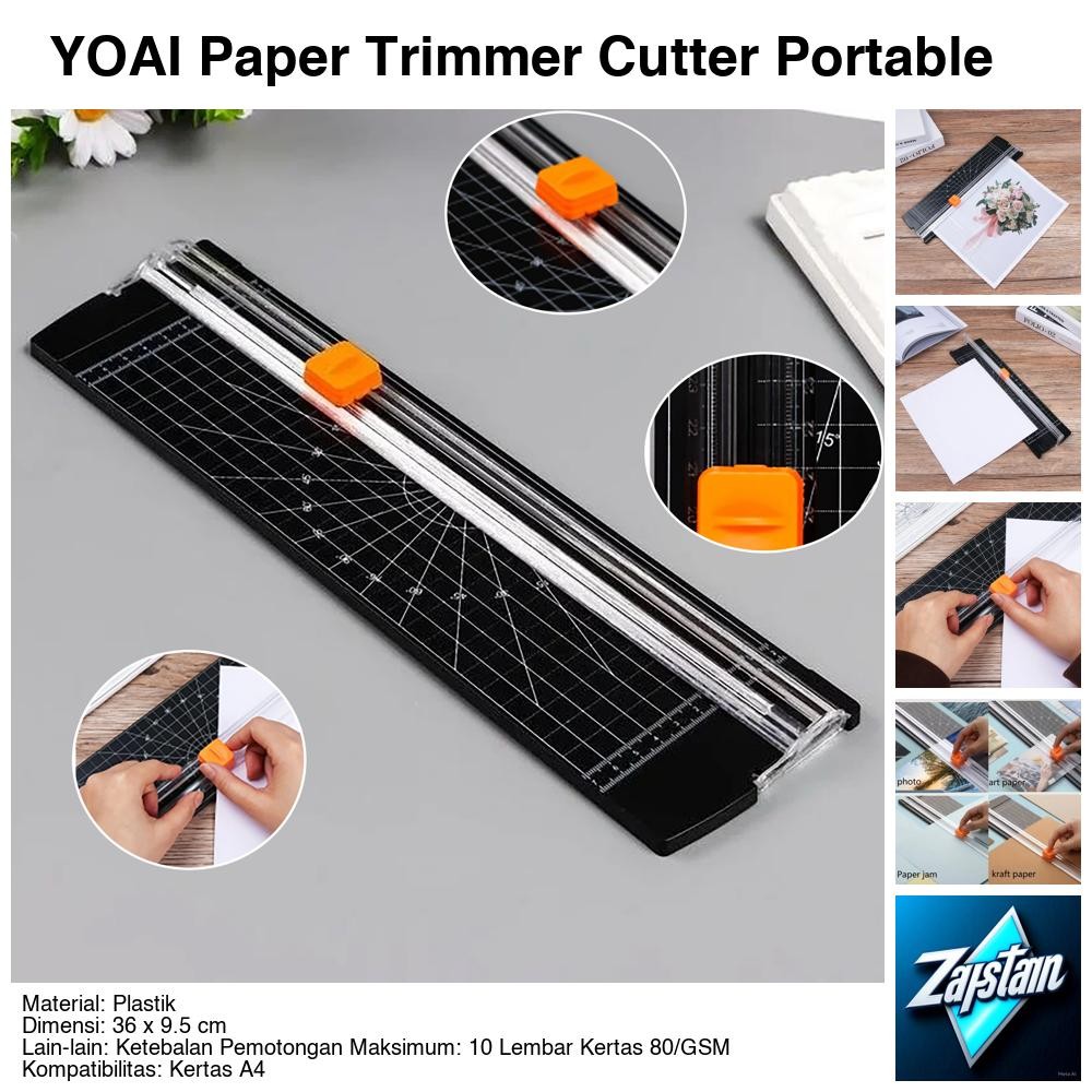 

YOAI Paper Trimmer Cutter Portable Alat Pemotong Kertas A4 - Y-33