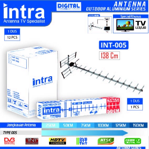 ANTENA TV OUTDOOR ANALOG & DIGITAL INTRA INT-005
