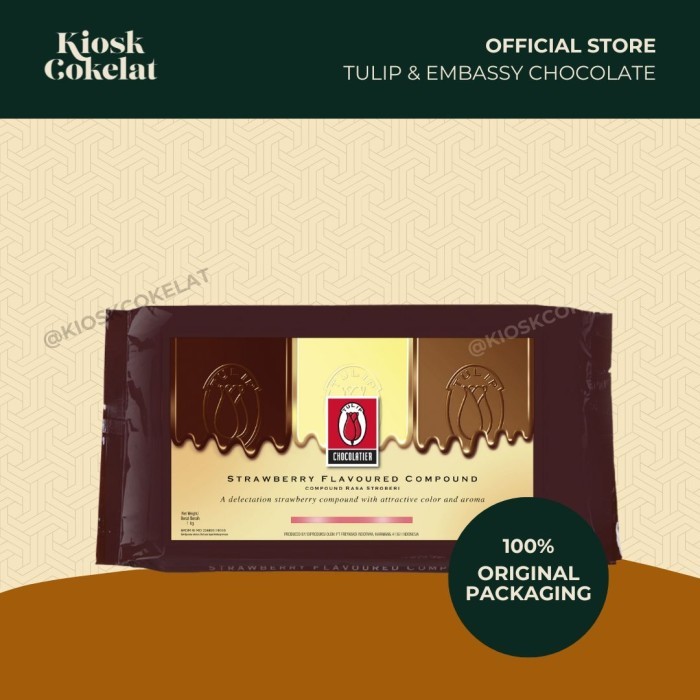 

Tulip Chocolatier Strawberry Flavoured Compound 1Kg