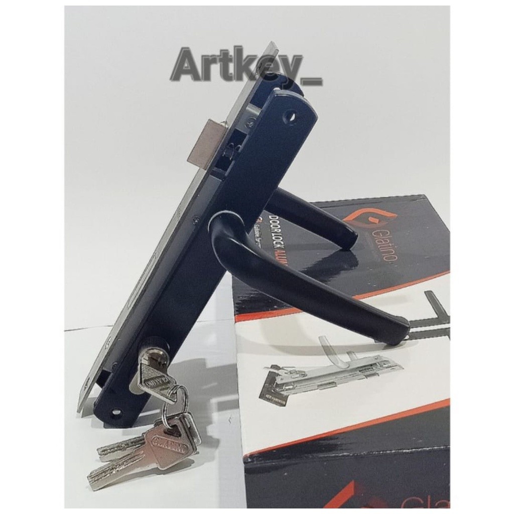KUNCI PINTU ALUMUNIUM/Lockcase Quality 9055/8525/silinder/lever handle plate