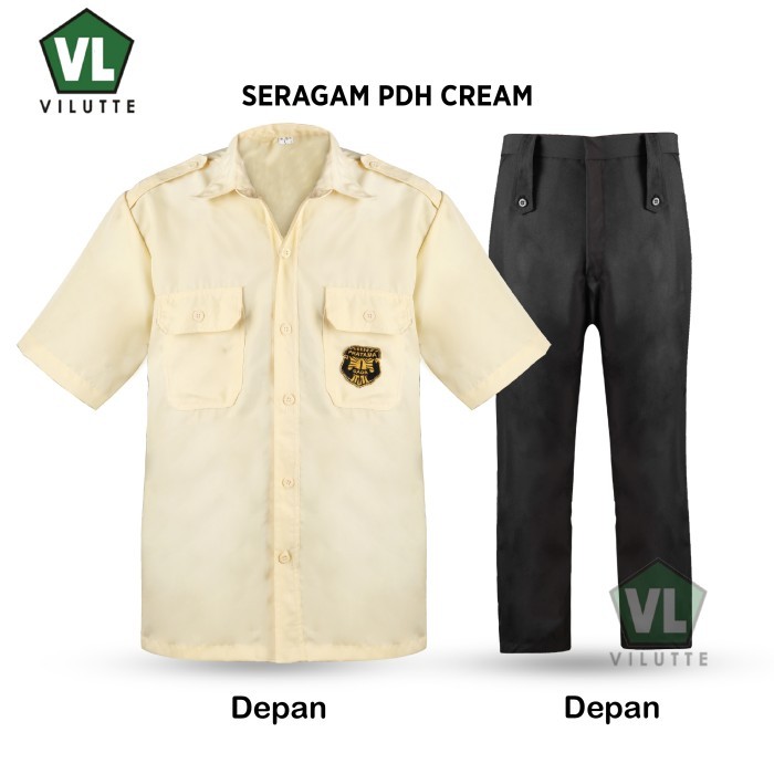 [MODEL BARU] Baju Kemeja Seragam PDH Satpam Security Lengan Pendek