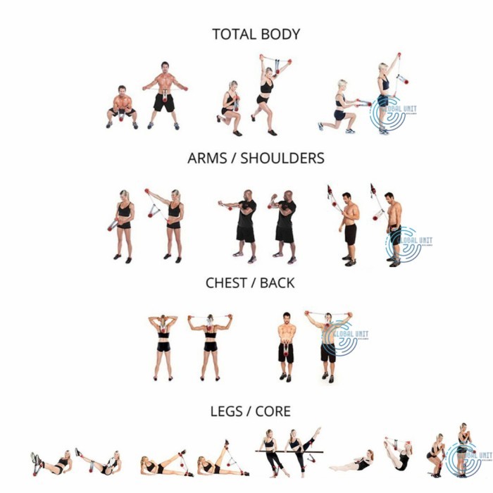 Murah OYO Double Flex Total Body Arms Chest Legs Muscles Workout Fitness GYM Non COD