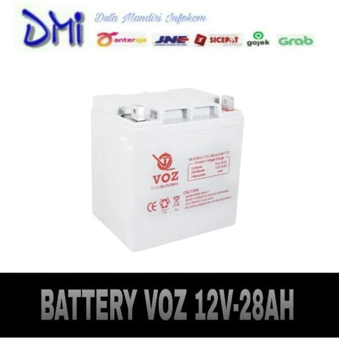 Aki Baterai Battery Vrla Voz 12V - 28Ah Terbaru 100 % Original