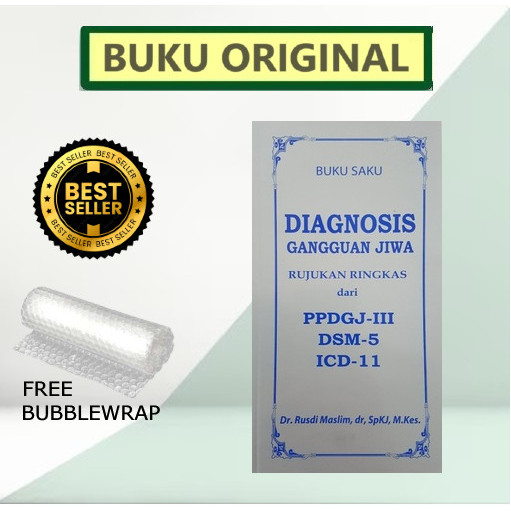 TERLARIS ORIGINAL Buku Saku Diagnosis Gangguan Jiwa PPDGJ III DSM 5 - Rusdi M