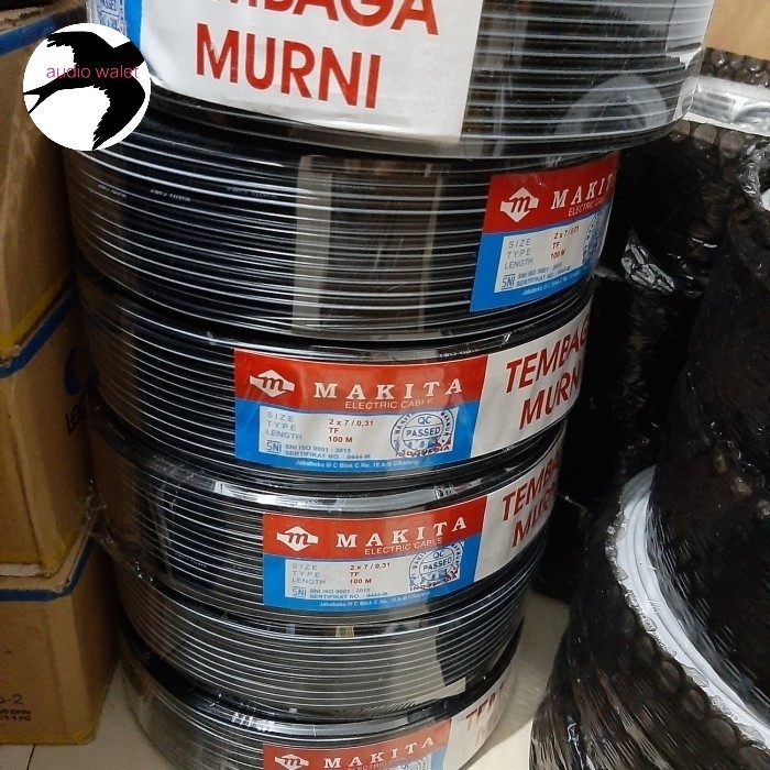 Kabel Makita tembaga murni serabut 100meter