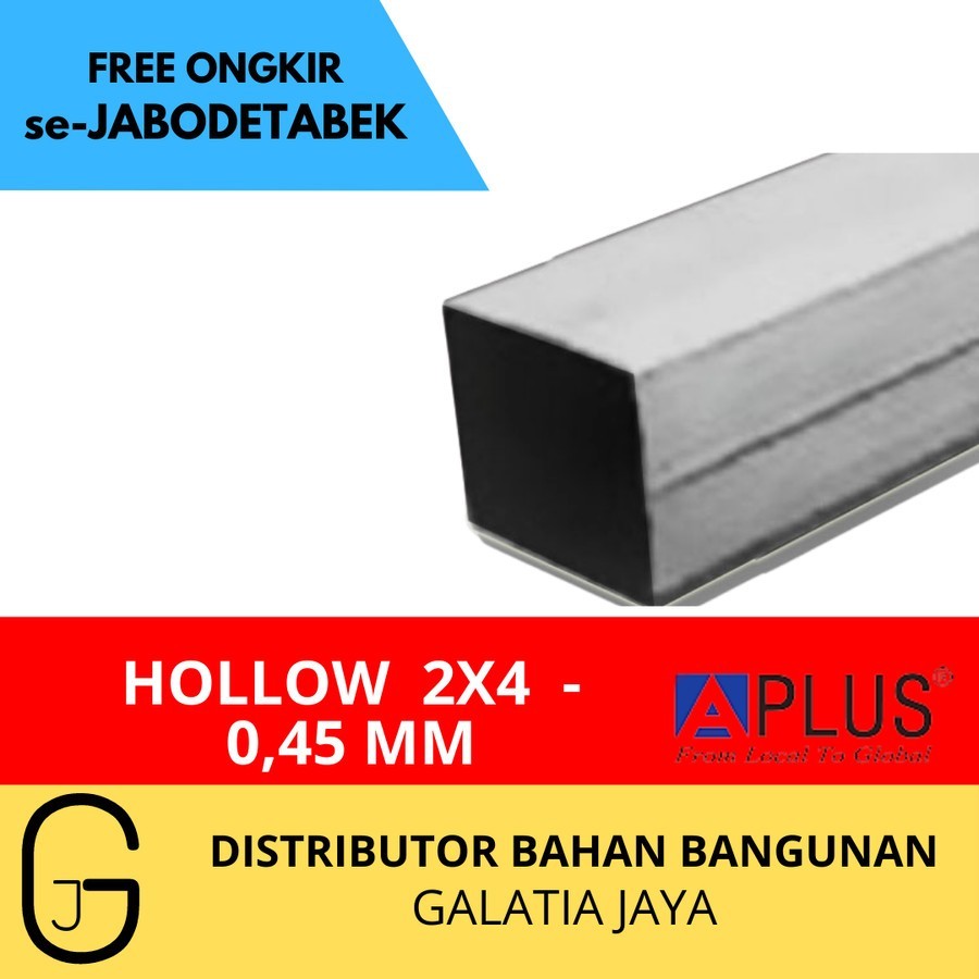 Hollow Aplus 2x4 Tali Putih Hijau