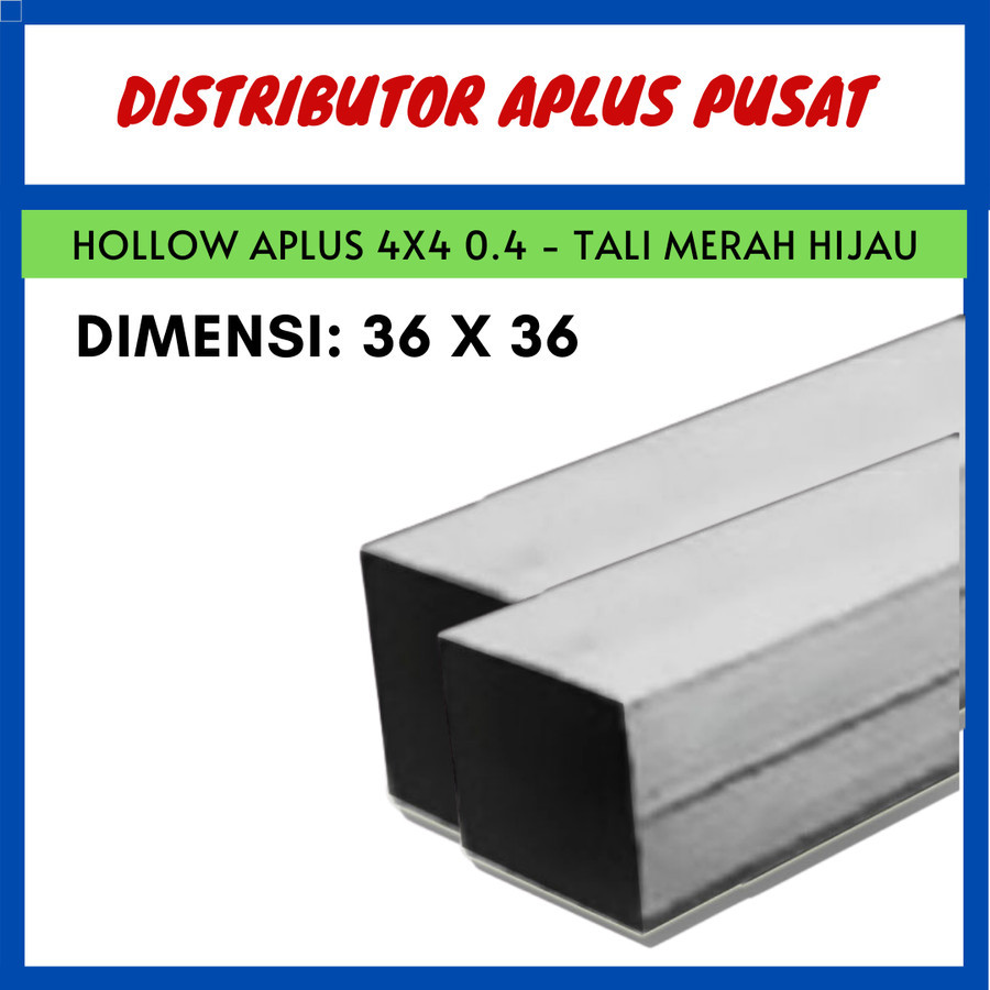 Hollow Aplus 4x4 0,4 - Tali Merah Hijau