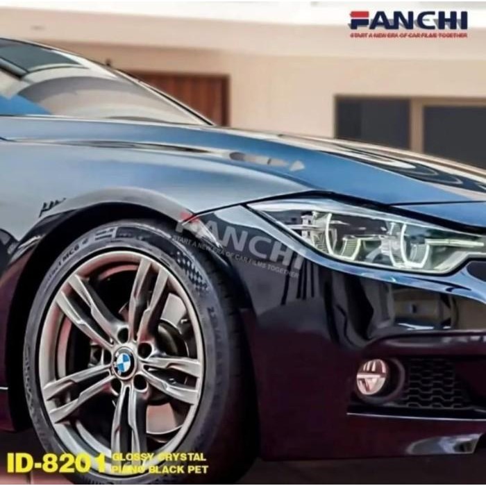 

152Cm Sticker Fanchi Id-8201 Sr Glossy Crystal Piano Black Pet Self Recovery Sr 152Cm Permeter Terbaru 100 % Original