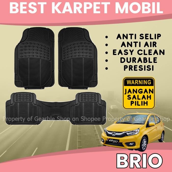 Karpet Mobil Brio Alas Lantai Mobil Brio Karpet Brio Karpet Dasar Mobil Universal Anti Air