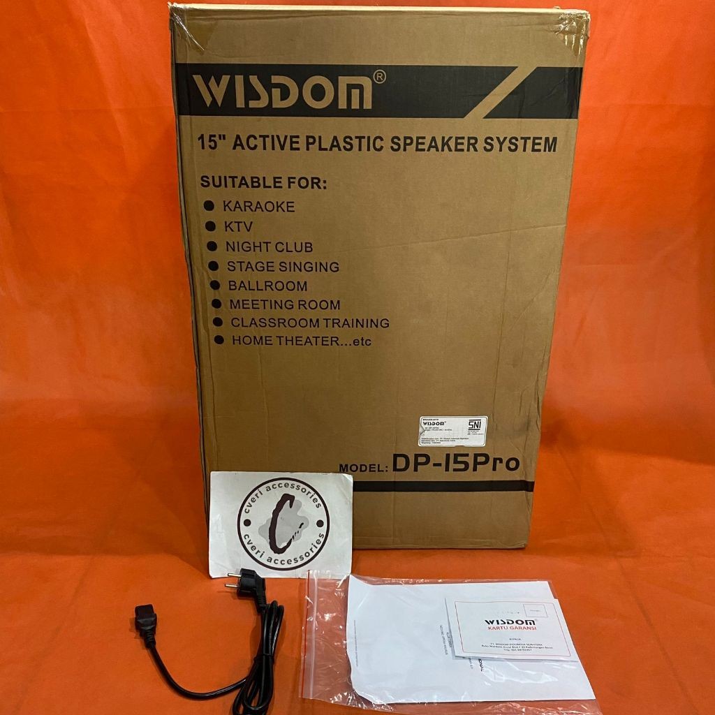 Wisdom DP15 PRO Speaker Aktif 15" Original Wisdom DP-15 PRO