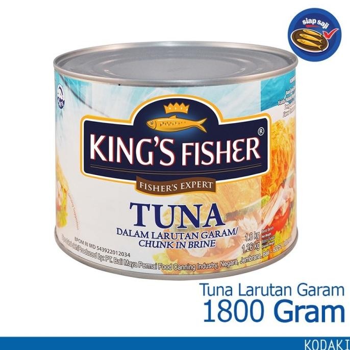 

King's Fisher Tuna 1800 gram Larutan Garam/ Minyak/ Hot Spicy Kaleng