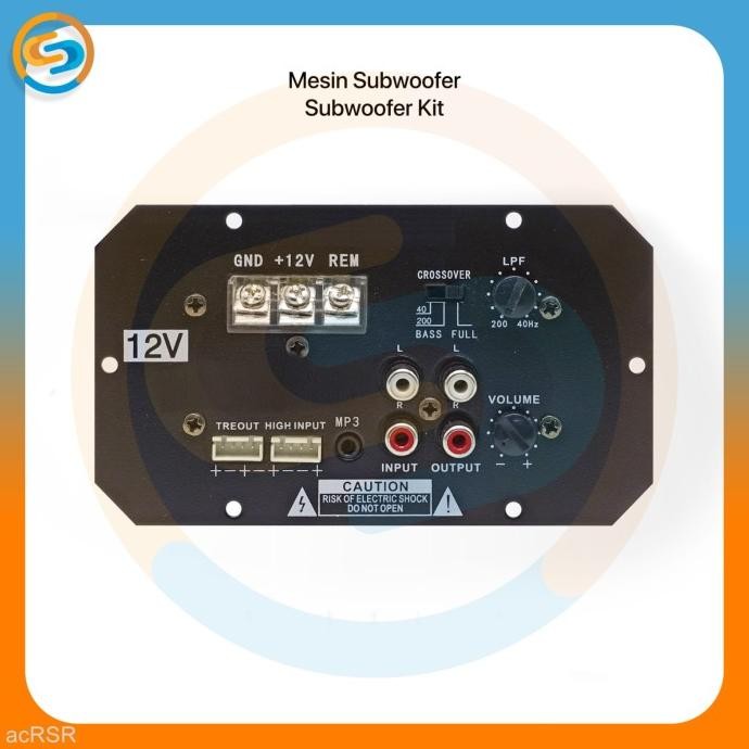 Kit Amplifier Subwoofer Mobil 12V