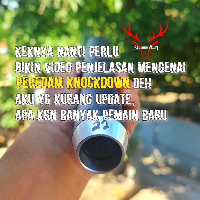 Custom peredam Knockdown