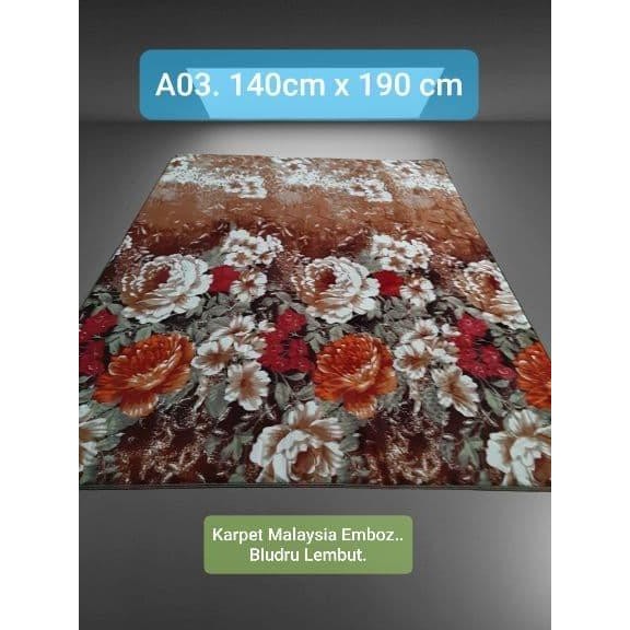 Sajadah Karpet Malaysia Import/Emboz Tebal Lembut Turki Design New 100 % Original