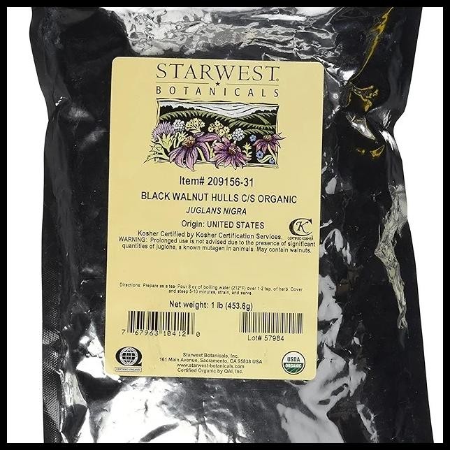 

Organic Black Walnut Hull C/S - 1 Lbs Original Best Quality