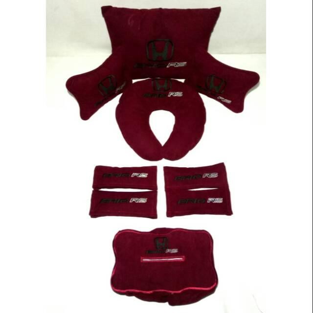 Bantal Aksesoris Mobil Brio Rs Warna Maroon