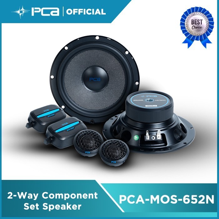 PROMO pca mos 652 n split 2 way component speaker ( speaker split 2 way )