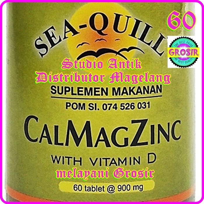 SEA QUILL CALMAGZINC 60 - VITAMIN D - CAL MAG ZINC - SEAQUILL - OSTEO