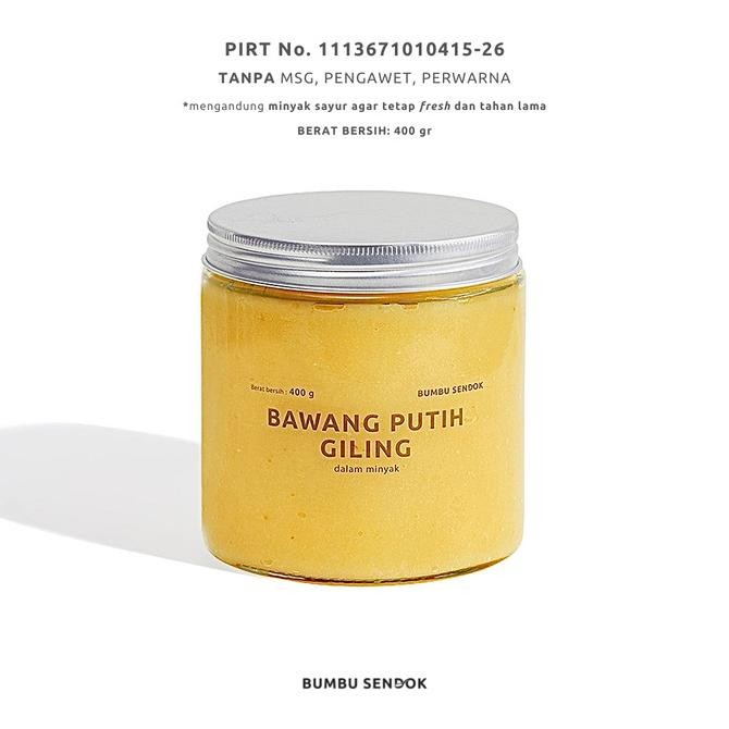 

BUMBU SENDOK Bawang Putih Giling dalam Minyak / Garlic Paste 400g SM88