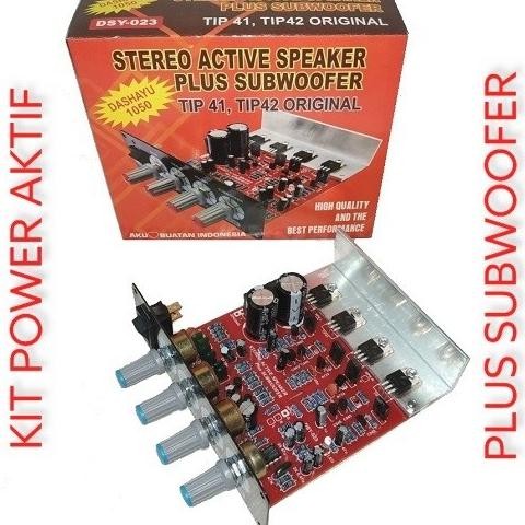 $+$+$+$+] Kit Amplifier Speaker Active Power Stereo Plus Subwoofer SERI 1050 TR TIP41 TIP42