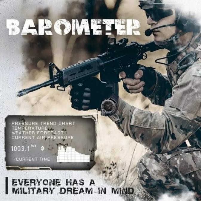 NORTH EDGE APACHE-46 Jam Tangan Pria Ukur ALTIMETER BAROMETER KOMPAS