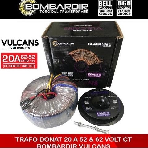 {{{{}}] Trafo RAWAMPS 20A Ct 65V - 55V Travo Toroid 20 Amper Murni Donut BELL