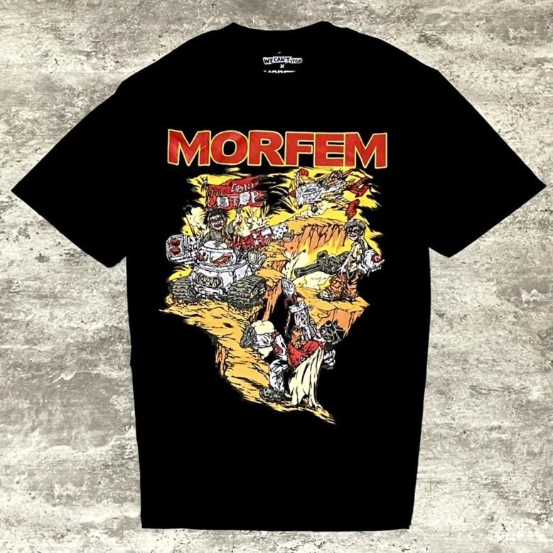 Terbaru Kaos CodMorfem Little Rascal Tshirt Black Baju Band Original Tidur Pendek Fashion Hardworkin