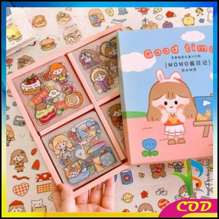 

RB-C473 Stiker 2D Isi 100pcs Sticker Aesthetic Karakter / Stiker Buku