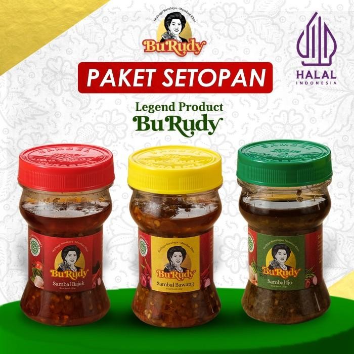 

Paket Sambal Setopan Bu Rudy (3 Botol) Khas Jawa Timur Terbaru 100 % Original