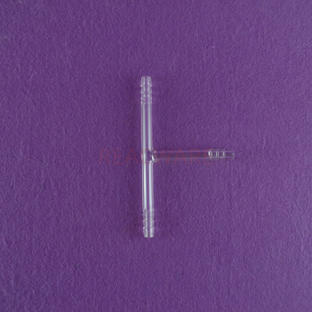 Lab glass T connector Tube 10MM Hose Connection Each Arm 60MM