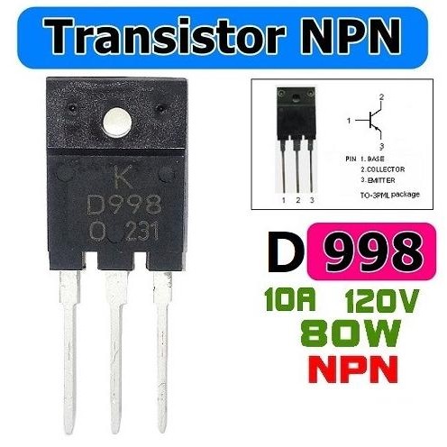 }}}}}}] TRANSISTOR D998 NPN D 998 TR K D 998 SILICONE POWER AMPLIFIER