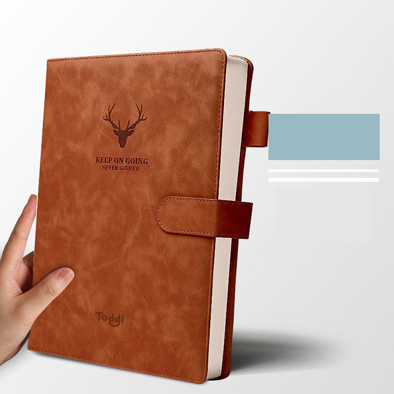 

Toddi Buku Catatan Harian Notebook Cover Kulit Magnetic Buckle - TL4