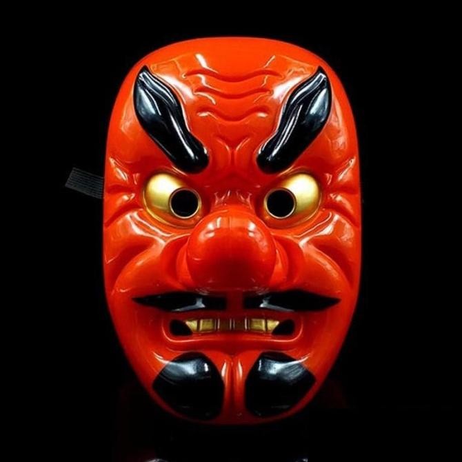 topeng tengu halloween cosplay mask tradisional jepang