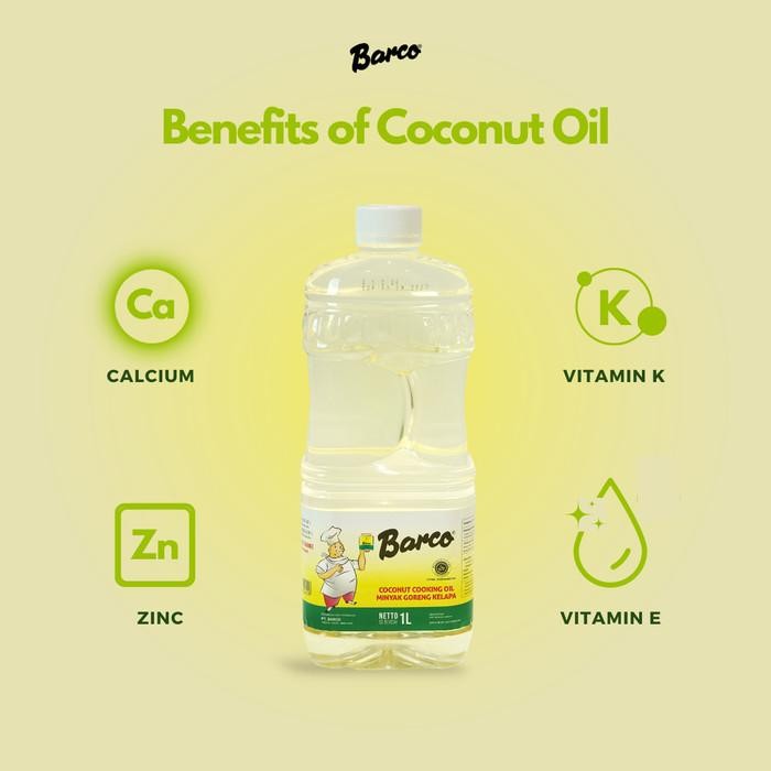 

New!! Minyak Goreng Kelapa Barco Jerrycan 5 Liter + Botol 1 Liter Terbaru 100 % Original