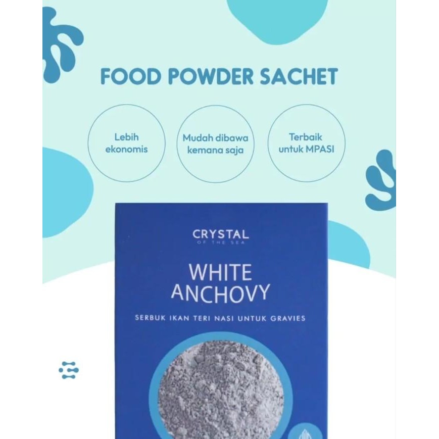 

(1 Box Of 10 Sachets 4Gr) White Anchovy Powder New 100 % Original