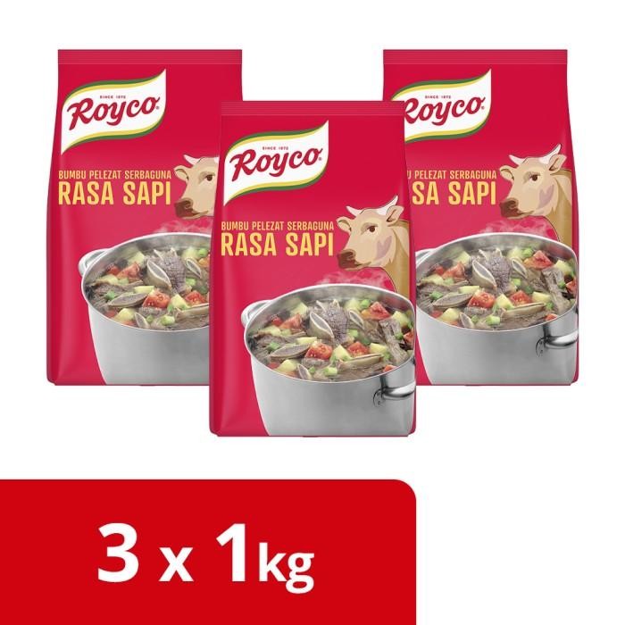 

Royco Bumbu Pelezat Rasa Sapi 1Kg - 3 Pouch Terbaru 100 % Original