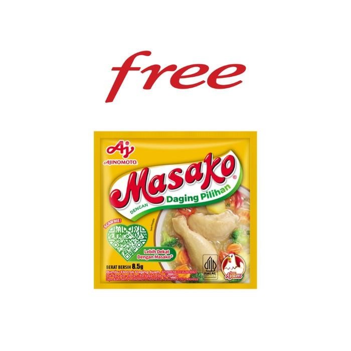 

Free Masako Ayam 8.5Gram - 1Pcs Terbaru 100 % Original