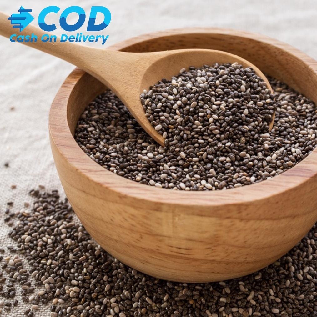 

Organic Black Chia Seed 1 Kg Premium Biji Chiaseed Original SAFIYA HERBAL