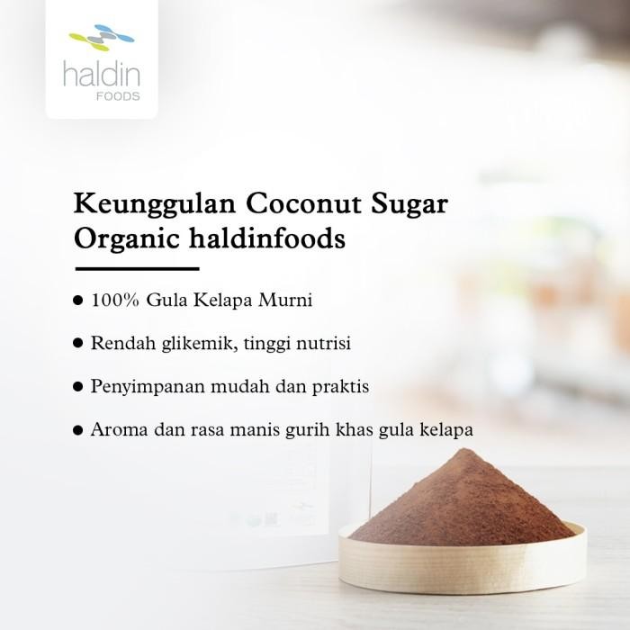 

Haldinfoods Gula Kelapa Organik Bubuk Organic Coconut Sugar - 1 Kg New 100 % Original
