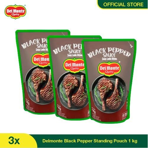 

Delmonte Black Pepper Standing Pouch 1 Kg - Isi 3 Terlaris 100 % Original