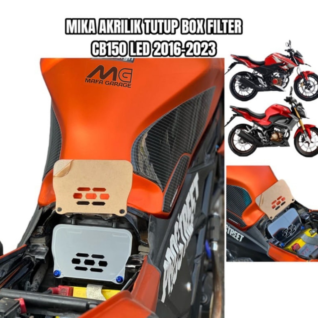 TUTUP BOX FILTER NEW CB150R. Cover Filter Honda New CB150R. Cover Box Filter New CB150R