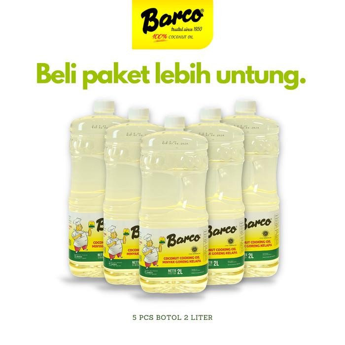 

Promo!! Minyak Goreng "Barco" Botol 2 Ltr (5 Pcs) New 100 % Original