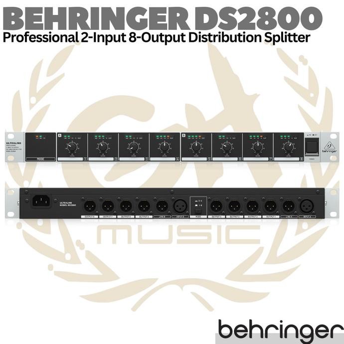 Grosir Behringer Ultralink Ds2800 Audio Distribution Splitter