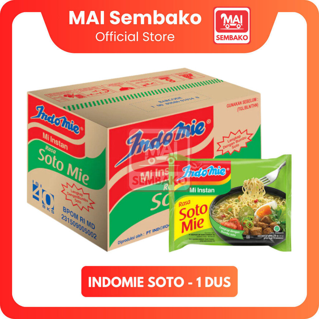 

Indomie Soto 1 Dus - Mie Instan Indomie Soto Mie