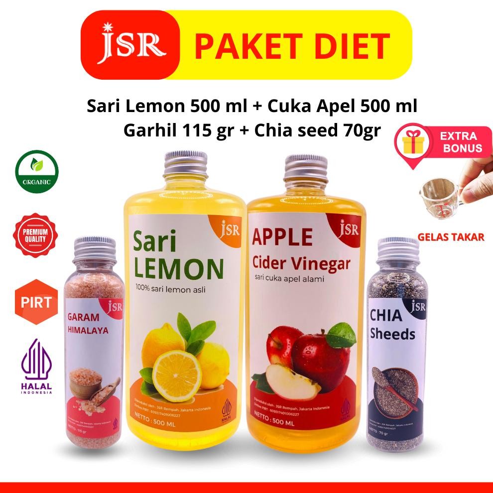 

PAKET /BUNDLING HEMAT/CUKA APEL/ SARI LEMON ML CHIA SEEDS /GARHIL